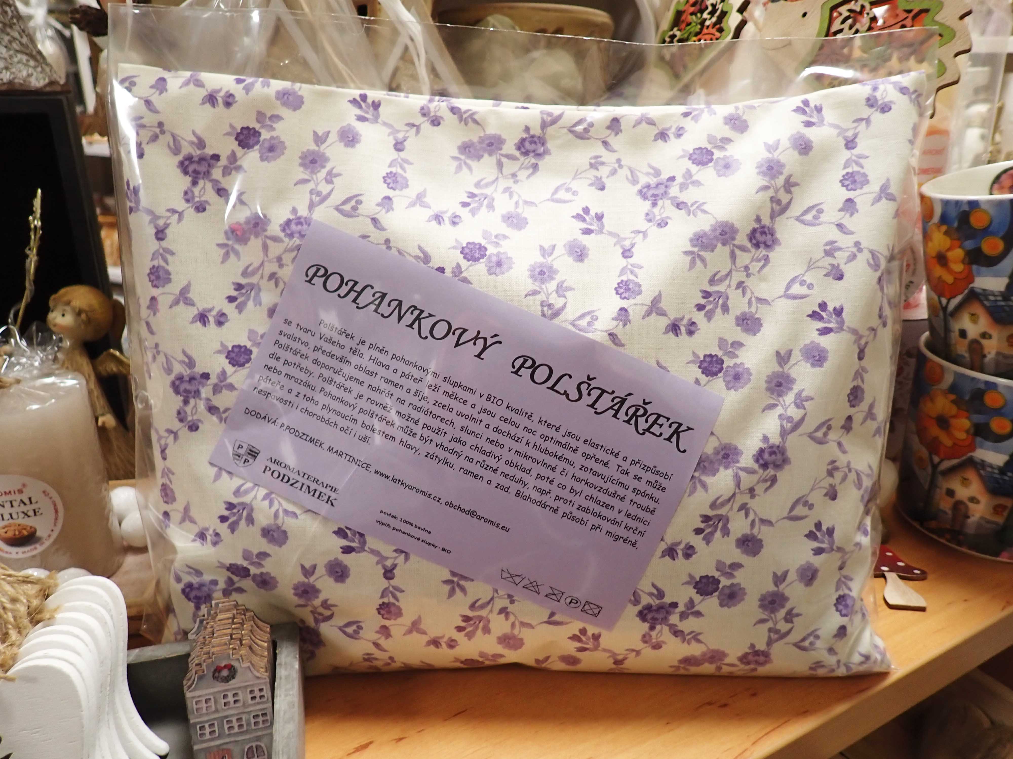 NAHŘÍVACÍ POHANKOVÝ POLŠTÁŘEK - STŘEDNÍ