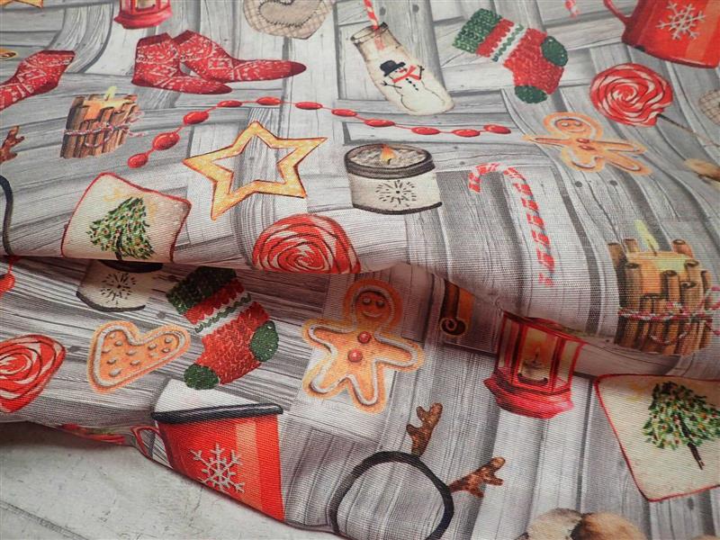 LÁTKA - VÁNOČNÍ - POTAHOVKA