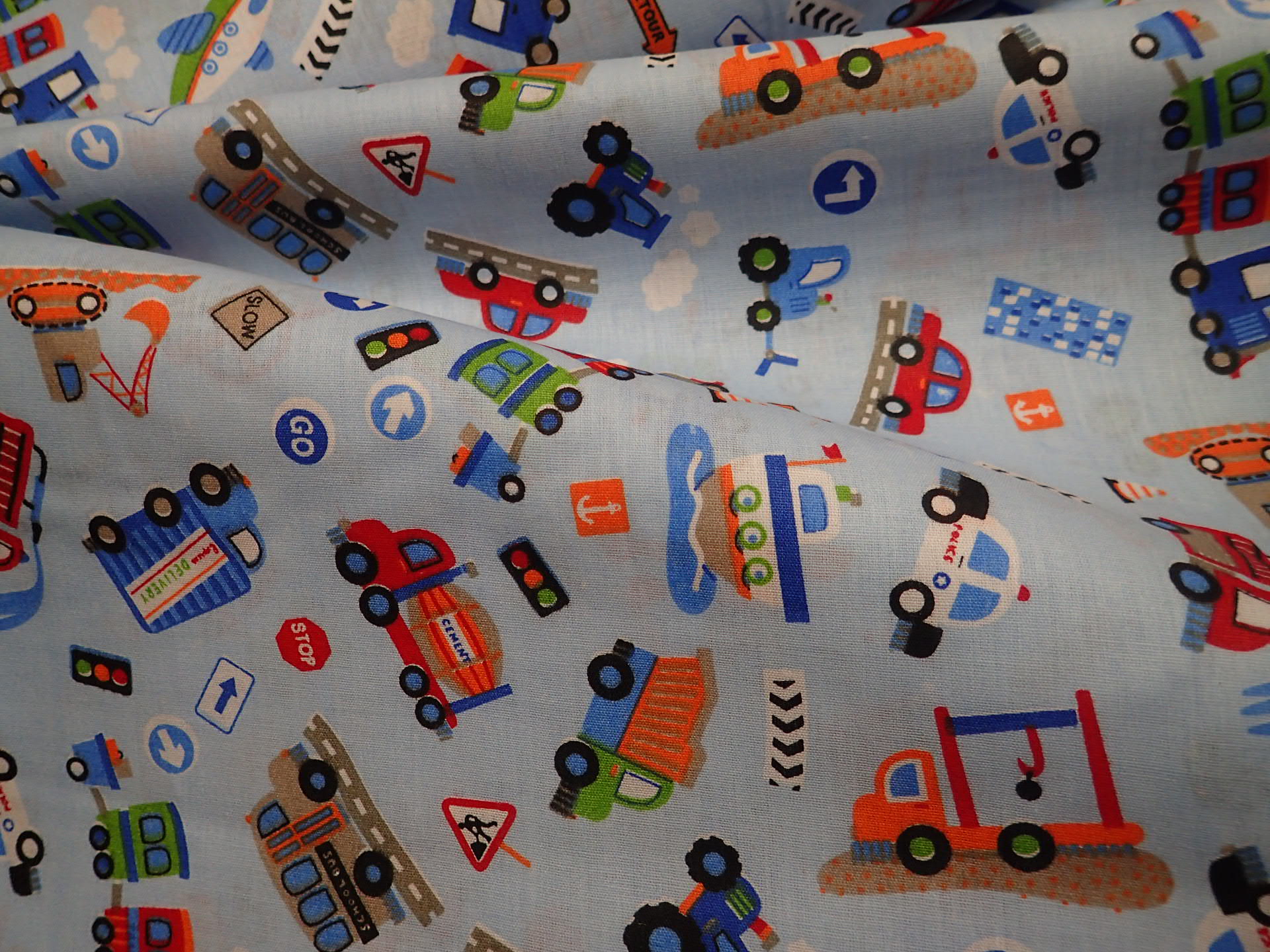 LÁTKA - DĚTSKÁ - MODRÁ + AUTÍČKA