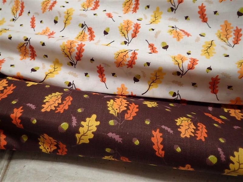 LÁTKA - HNĚDÁ+ DUBOVÉ LISTÍ