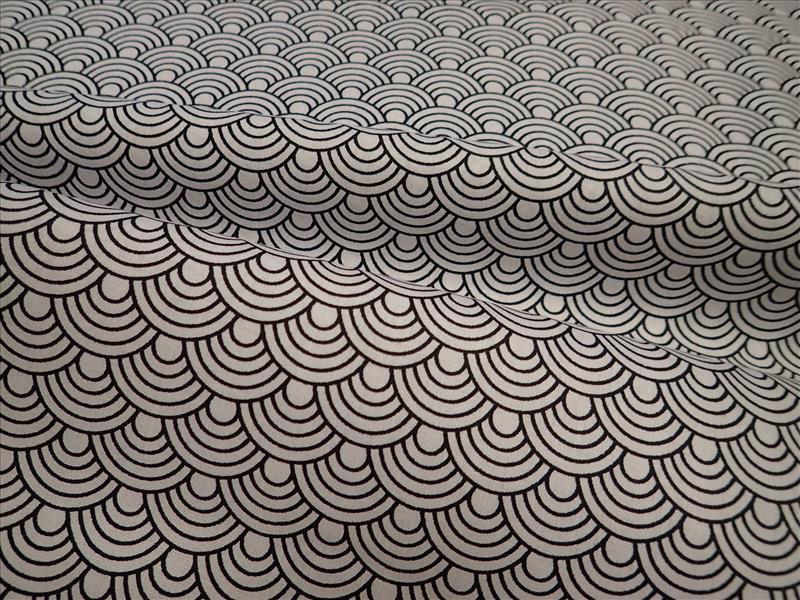 LÁTKA  - BÍLÁ + ČERNÉ OBLOUČKY