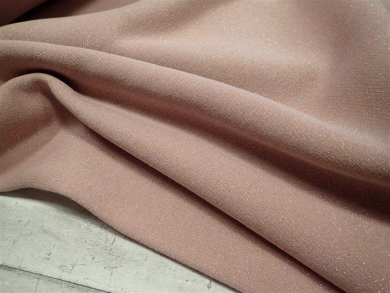 TEPLÁKOVINA - STARORŮŽOVÁ + STŘÍBRNÉ NITKY