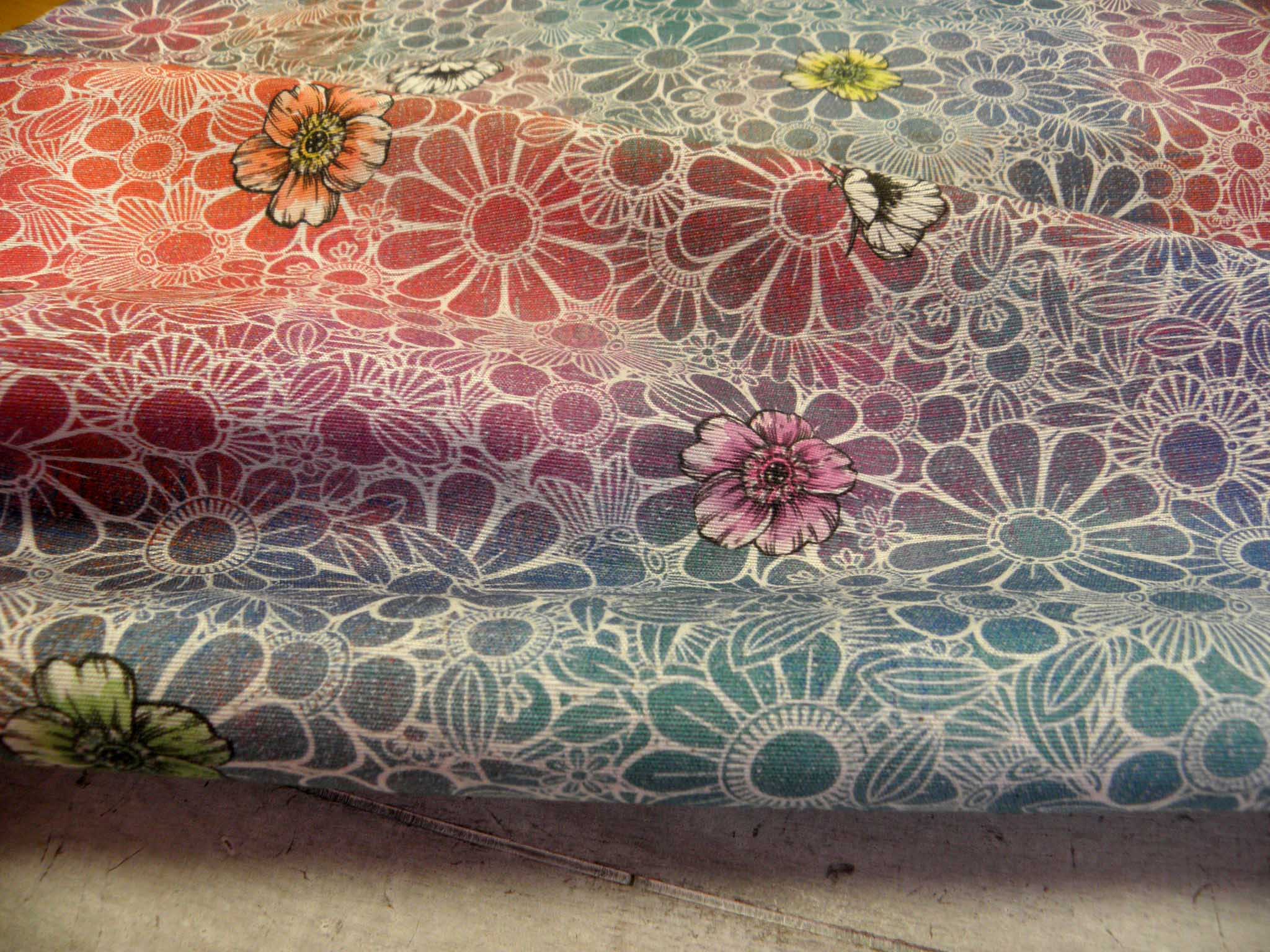 LÁTKA - POTAHOVKA - KVĚTY