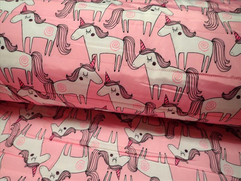 PROŠEV - RŮŽOVÁ + JEDNOROŽCI