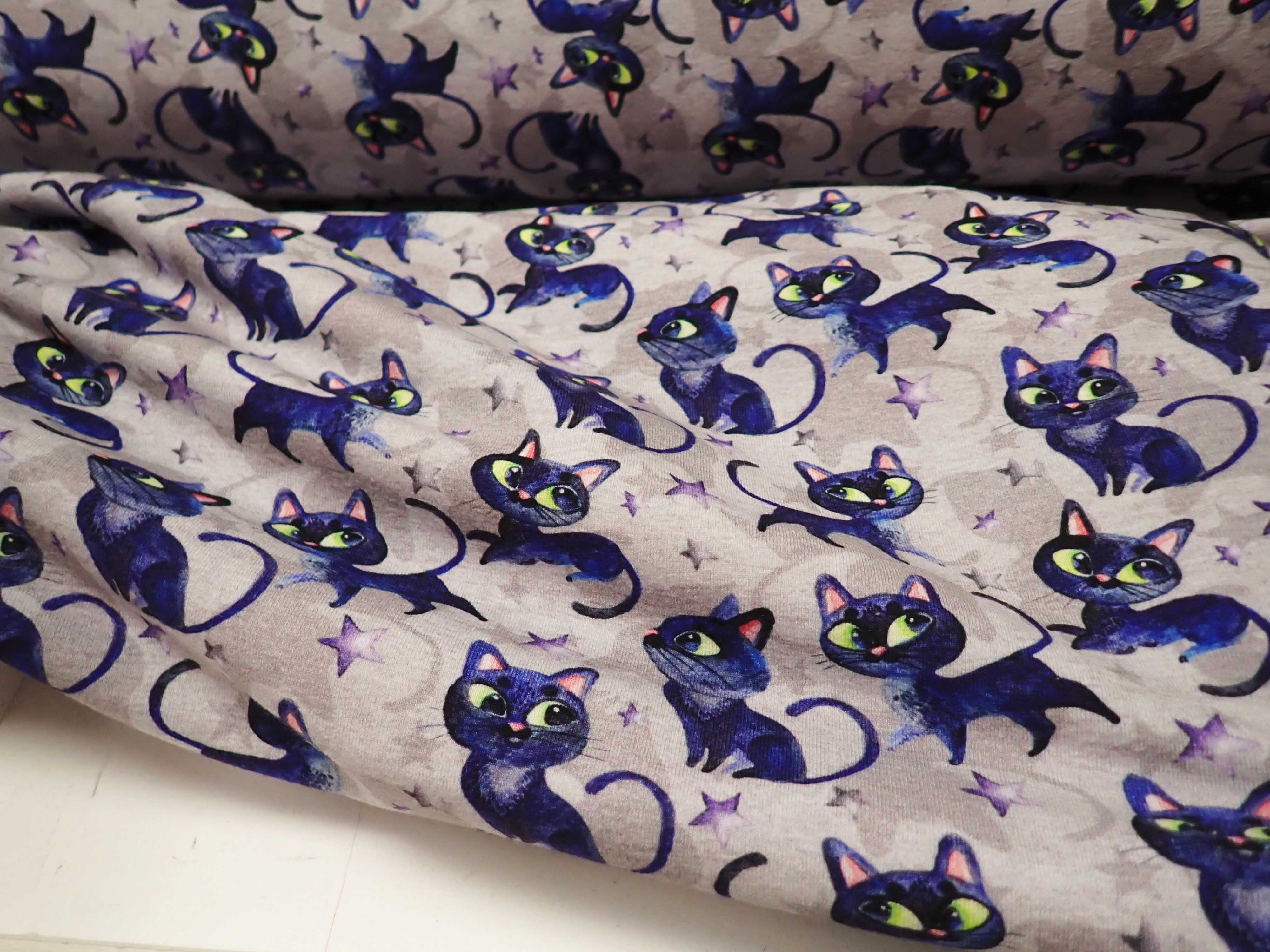 LÁTKA - TEPLÁKOVINA - FOTOTISK - KOČKY