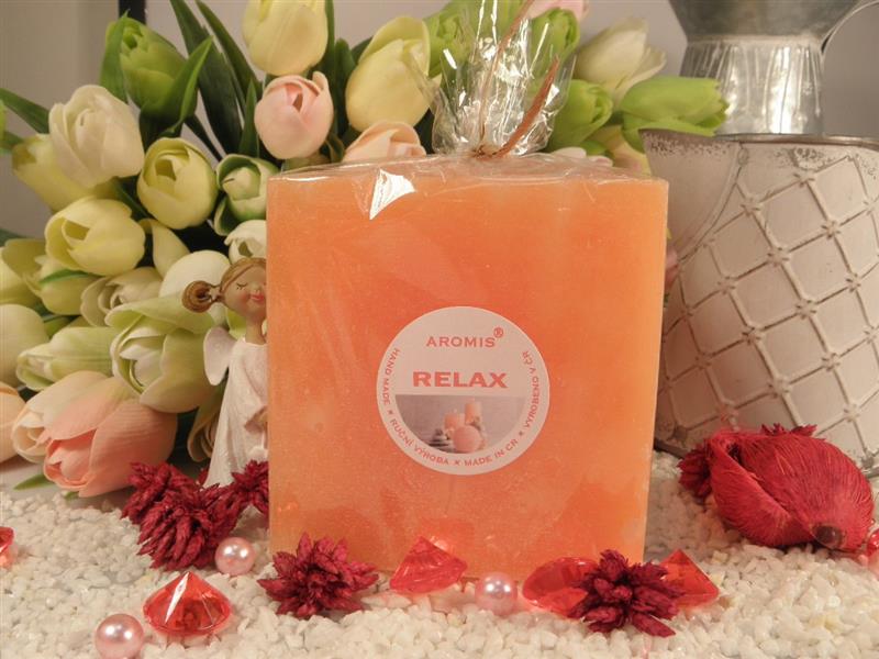 Relax - Kostka 95 - Vonná svíčka 4 knoty