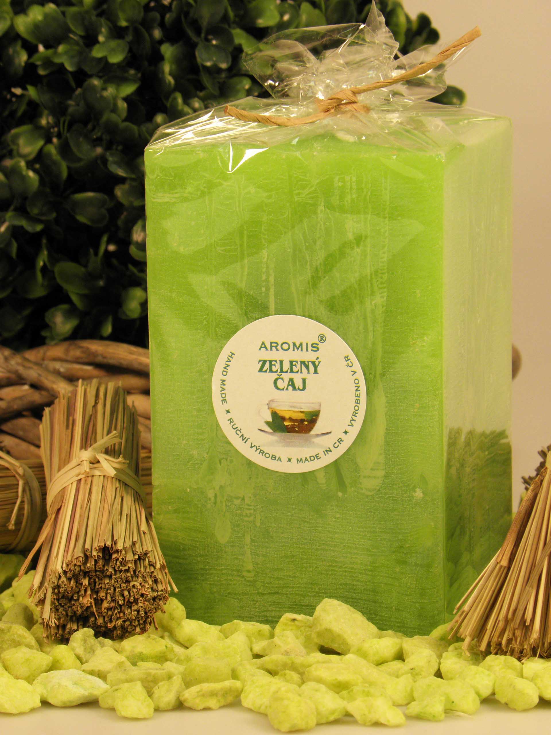 Zelený čaj - Hranol120 - Vonná svíčka