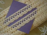 krajka - paličkovaná - režná (přírodní) - šíře 18 mm