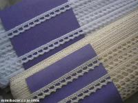 krajka - paličkovaná - režná (přírodní) - šíře 9 mm