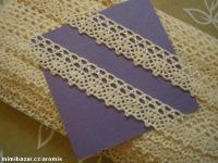 krajka - paličkovaná - přírodní (režná) - šíře 16 mm