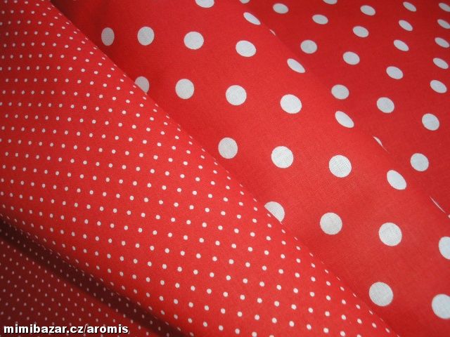 LÁTKA  - ČERVENÝ PUNTÍK - 8 MM