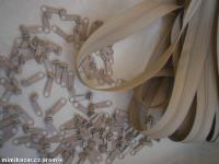 nekonečný zip - metráž - BÉŽOVOŠEDÝ