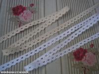 krajka - paličkovaná - přírodní - šíře 8 mm