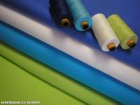 LÁTKA - JEDNOBAREVNÁ - BAVLNA - STŘEDNĚ MODRÁ