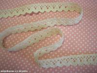 krajka - paličkovaná - přírodní - šíře 17 mm