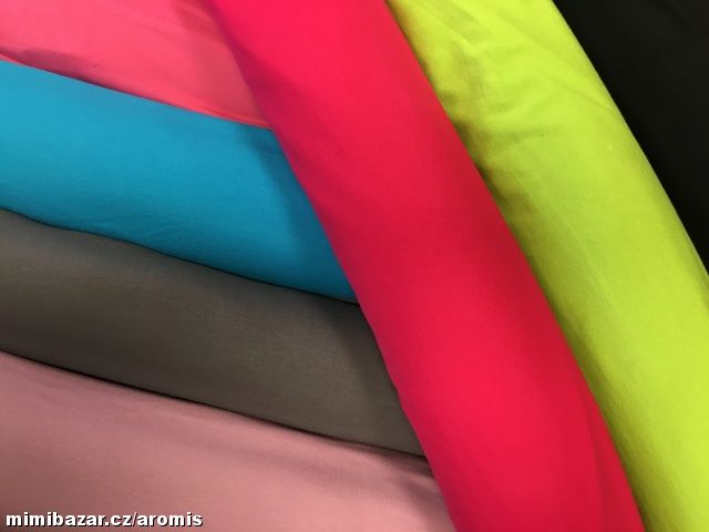 PLETENINA - JERSEY  - JEDNOBAREVNÁ - ŠEDÁ