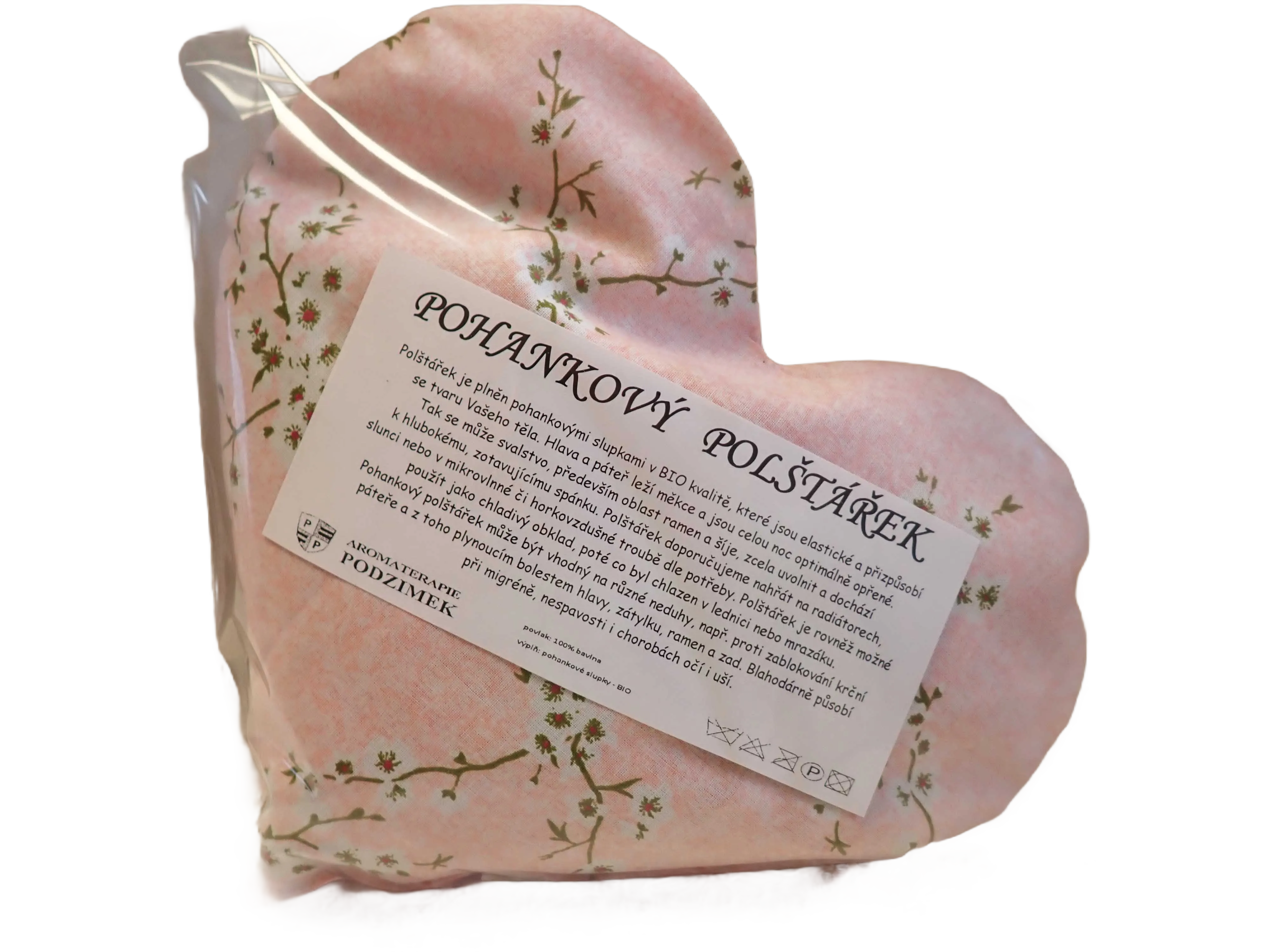 NAHŘÍVACÍ POHANKOVÝ POLŠTÁŘEK - SRDÍČKO